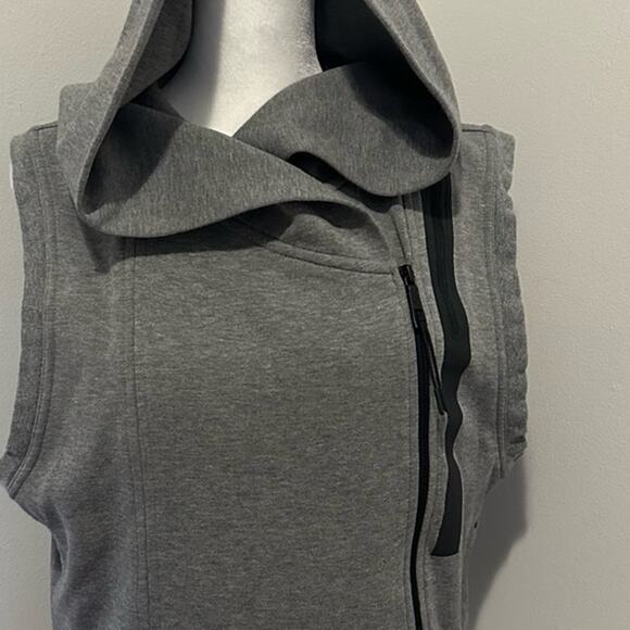 Nike Tech Fleece Hoodie Vest Gray size XS Off Center Zip up - Picture 3 of 11